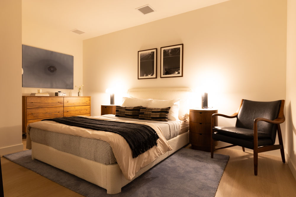 Interior photo with warm color cast before white balance correction